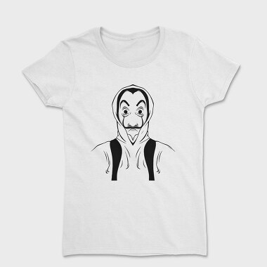 Money Heist Mask Hoodie, Tricou Femei