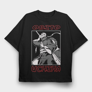 Obito Uchiha, Tricou Oversize Barbati (Unisex)