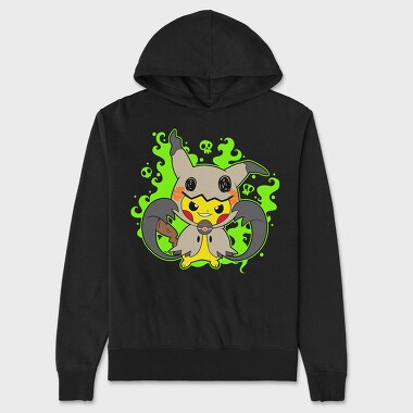 Pikachu Ghost Howl, Hanorac Oversize Barbati (Unisex)