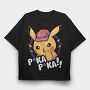 Pikachu Lightning Cap, Tricou Oversize Barbati (Unisex)