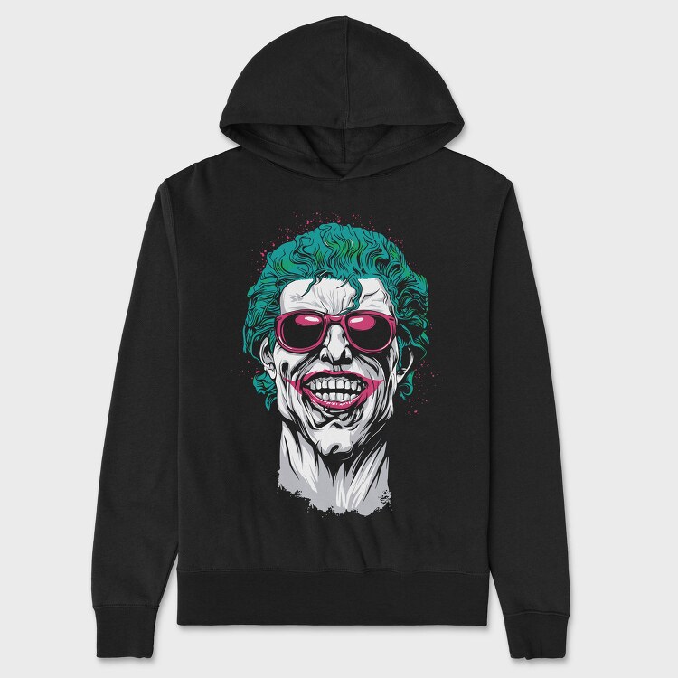 Joker Glasses, Hanorac Oversize Barbati (Unisex)