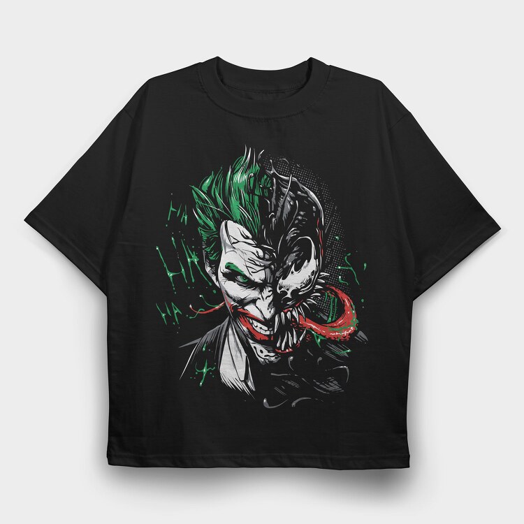 Joker Laugh, Tricou Oversize Barbati (Unisex)
