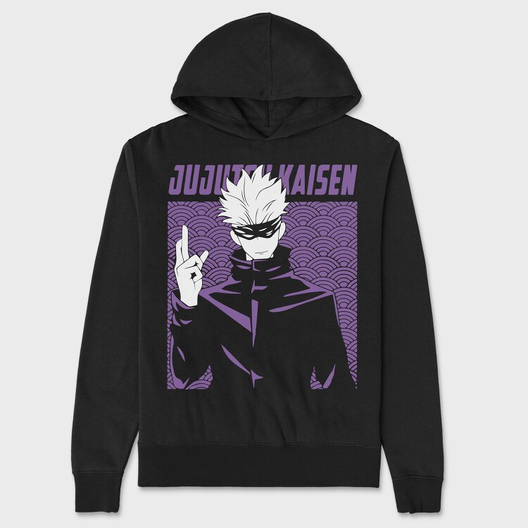 Jujutsu Kaisen Art, Hanorac Oversize Barbati (Unisex)