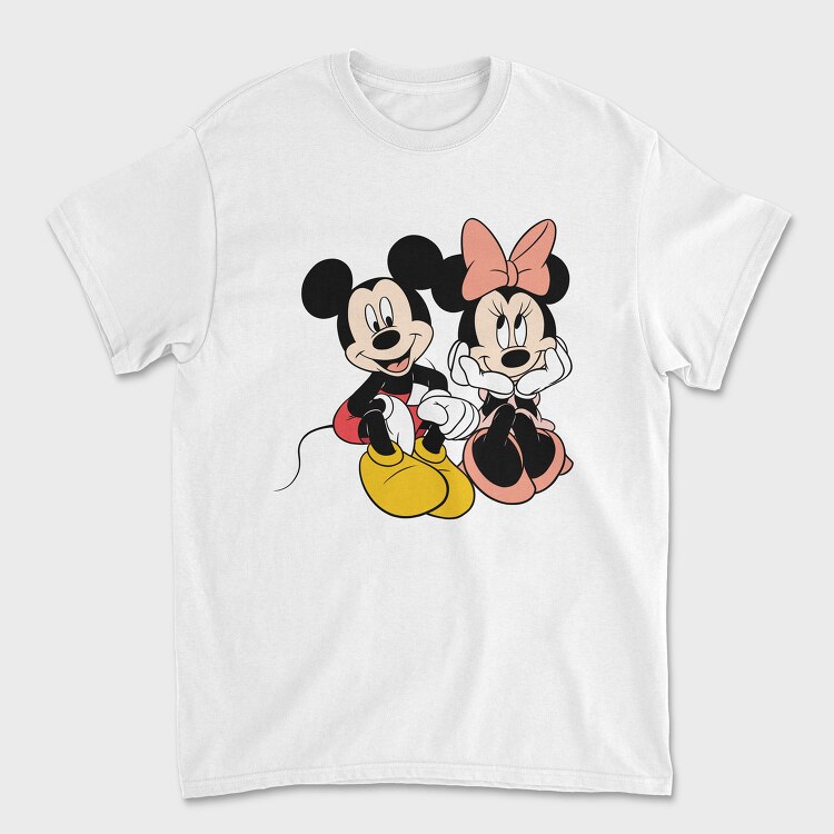 Mickey Minnie Love, Tricou Barbati (Unisex)