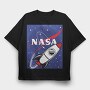 Nasa Rocket Blast, Tricou Oversize Barbati (Unisex)