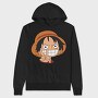 Luffy Smile, Hanorac Oversize Barbati (Unisex)