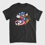 Mario Captain Shield, Tricou Barbati (Unisex)