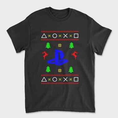 Playstation Xmas Sweater, Tricou Barbati (Unisex)