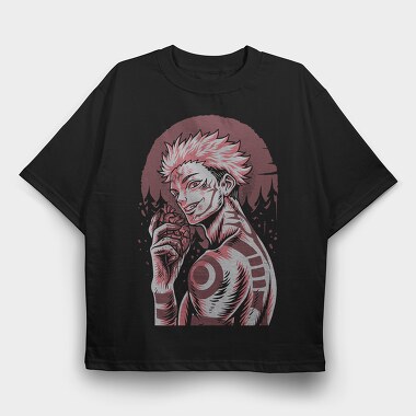 Red Eye Wolf, Tricou Oversize Barbati (Unisex)