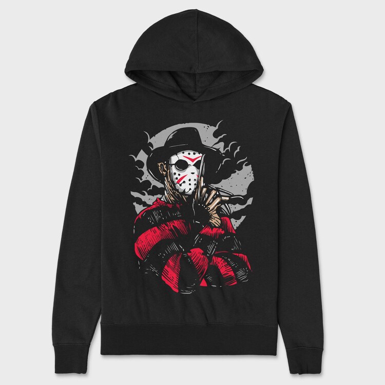 Red Eyes Scream, Hanorac Oversize Barbati (Unisex)
