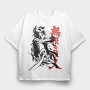 Samurai Strike, Tricou Oversize Barbati (Unisex)