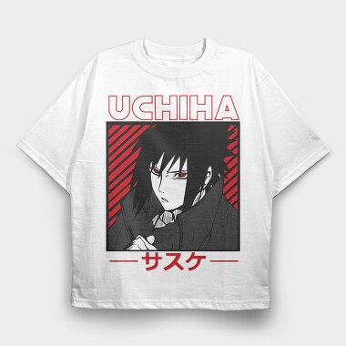 Uchiha Red Eyes, Tricou Oversize Barbati (Unisex)