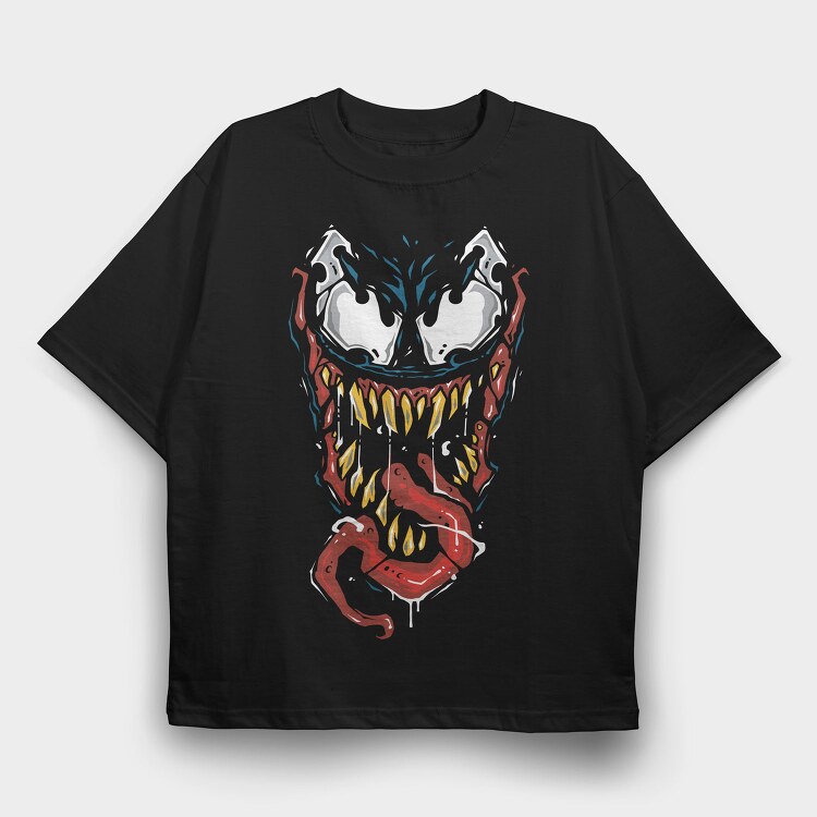 Venomous Grin, Tricou Oversize Barbati (Unisex)