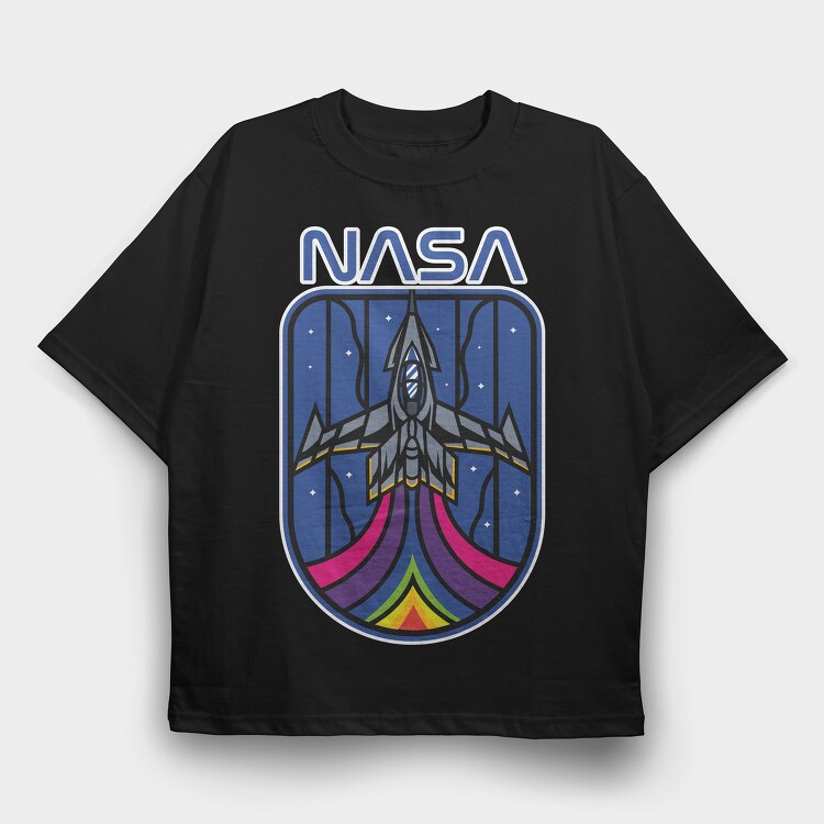 Nasa Space Flight, Tricou Oversize Barbati (Unisex)