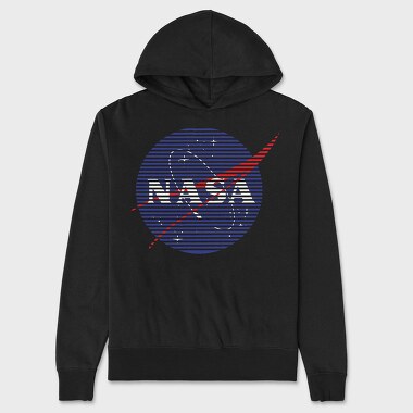Nasa Stripes, Hanorac Oversize Barbati (Unisex)