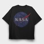 Nasa Stripes, Tricou Oversize Barbati (Unisex)