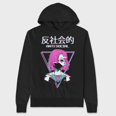 Neon Girl Triangle, Hanorac Oversize Barbati (Unisex)