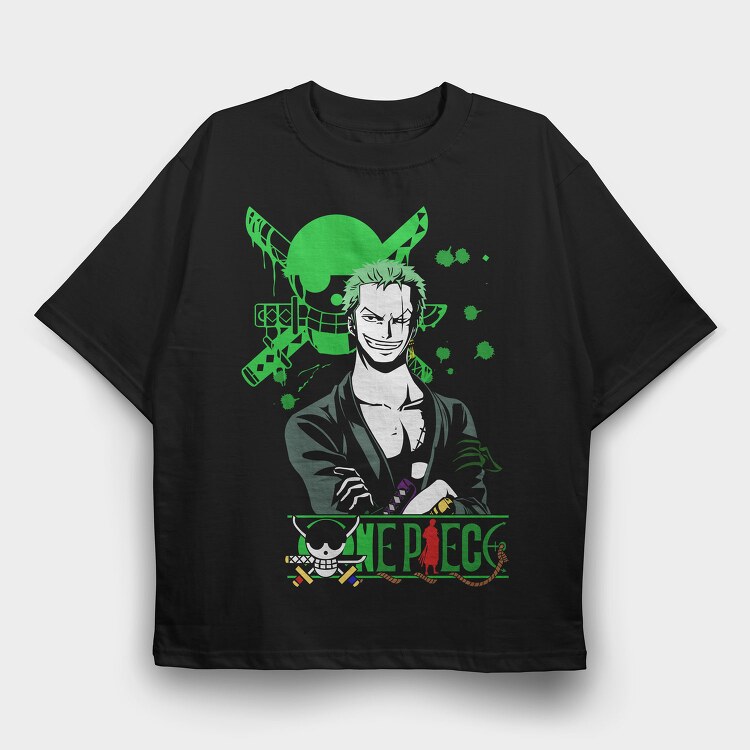 One Piece Splatter, Tricou Oversize Barbati (Unisex)