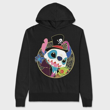 Pirate Pup Skull, Hanorac Oversize Barbati (Unisex)