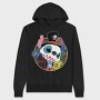 Pirate Pup Skull, Hanorac Oversize Barbati (Unisex)