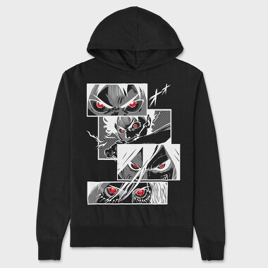 Red Eyes Roar, Hanorac Oversize Barbati (Unisex)