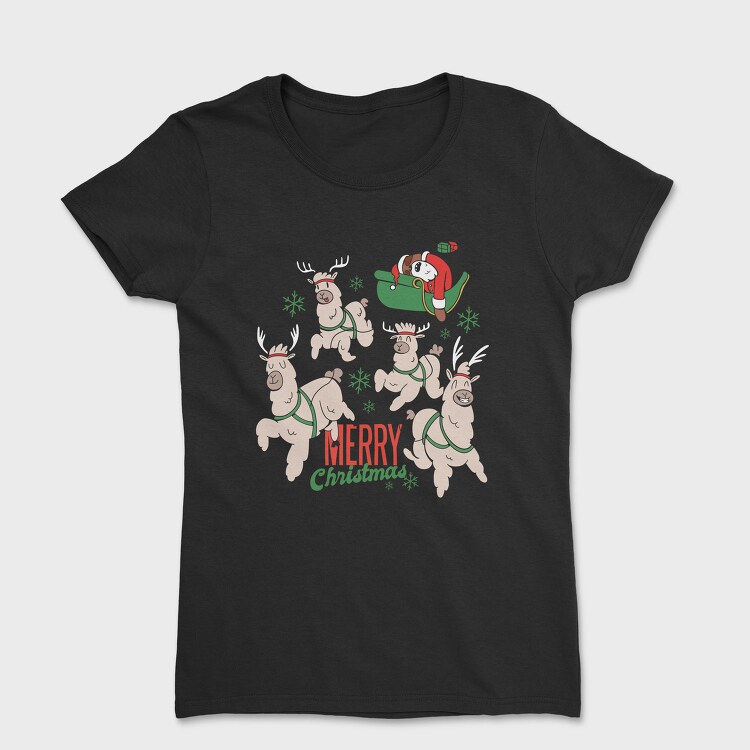 Reindeer Sleigh Ride, Tricou Femei
