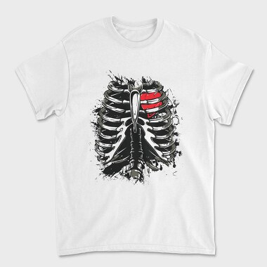 Ribs Heart Tattoo, Tricou Barbati (Unisex)