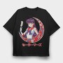 Sailor Mars Moon, Tricou Oversize Barbati (Unisex)