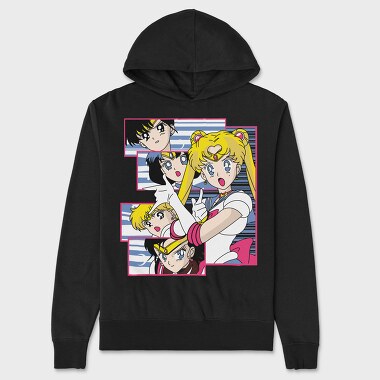 Sailor Moon Forever, Hanorac Oversize Barbati (Unisex)