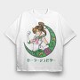 Sailor Moon Green, Tricou Oversize Barbati (Unisex)