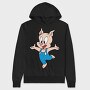 Porky Pig Jump, Hanorac Oversize Barbati (Unisex)