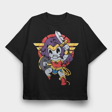 Power Girl, Tricou Oversize Barbati (Unisex)