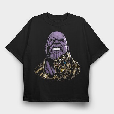 Purple Thanos, Tricou Oversize Barbati (Unisex)