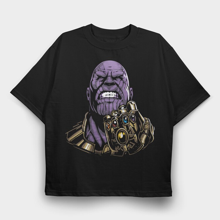 Purple Thanos, Tricou Oversize Barbati (Unisex)