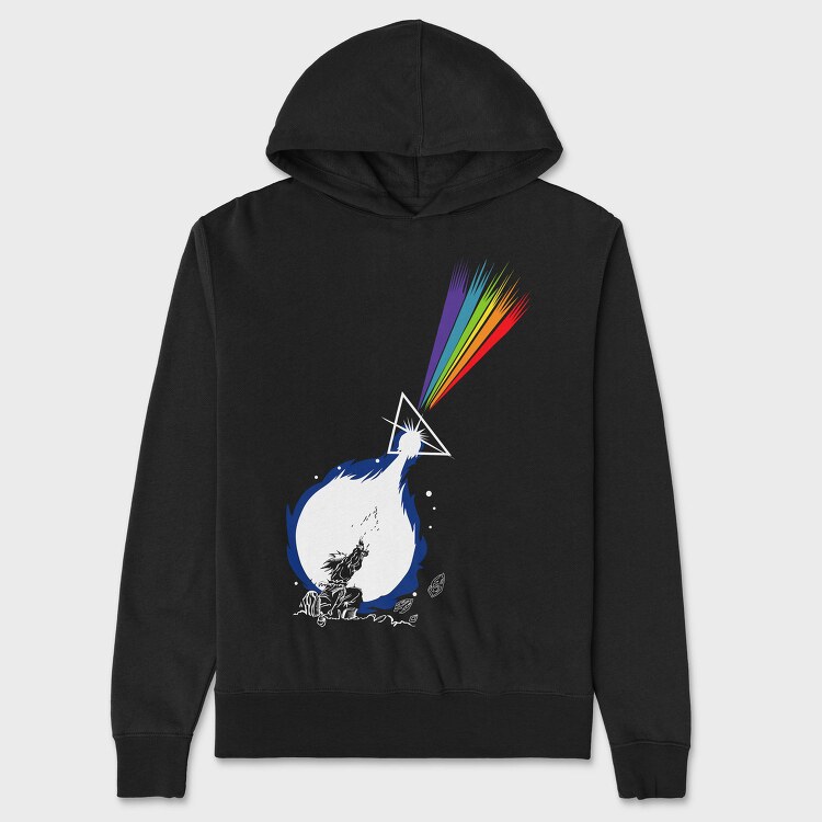 Rainbow Burst, Hanorac Oversize Barbati (Unisex)