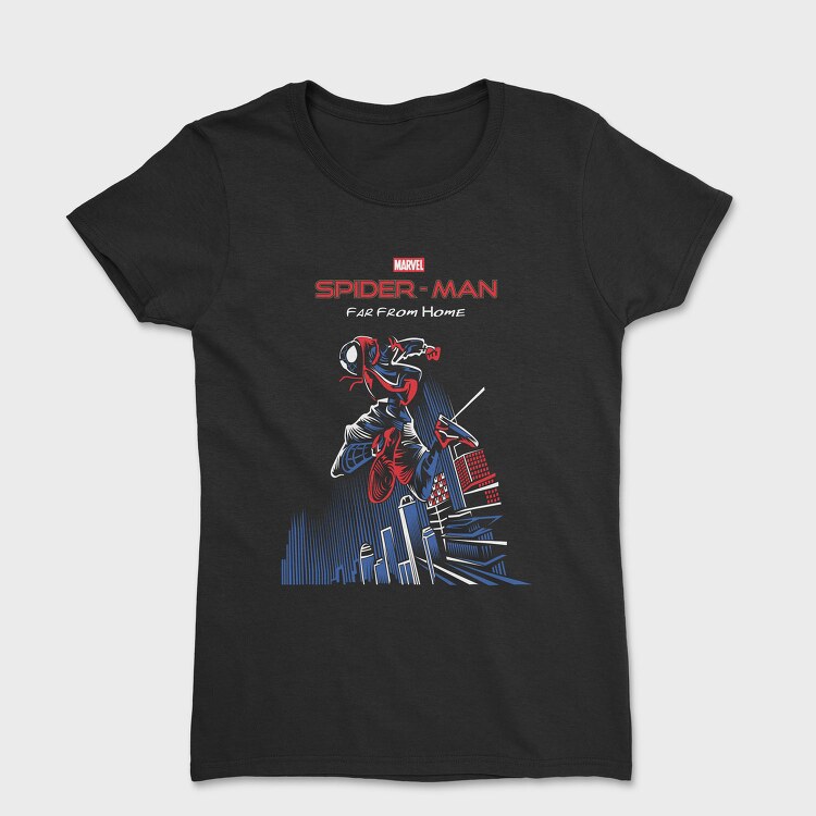 Spiderman Cityscape 1, Tricou Femei