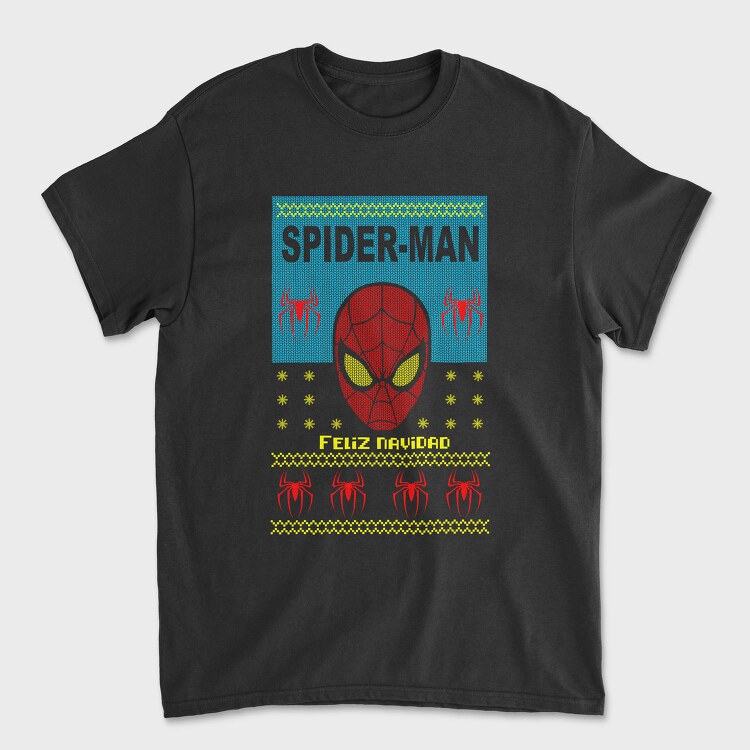 Spiderman Holiday Knit, Tricou Barbati (Unisex)