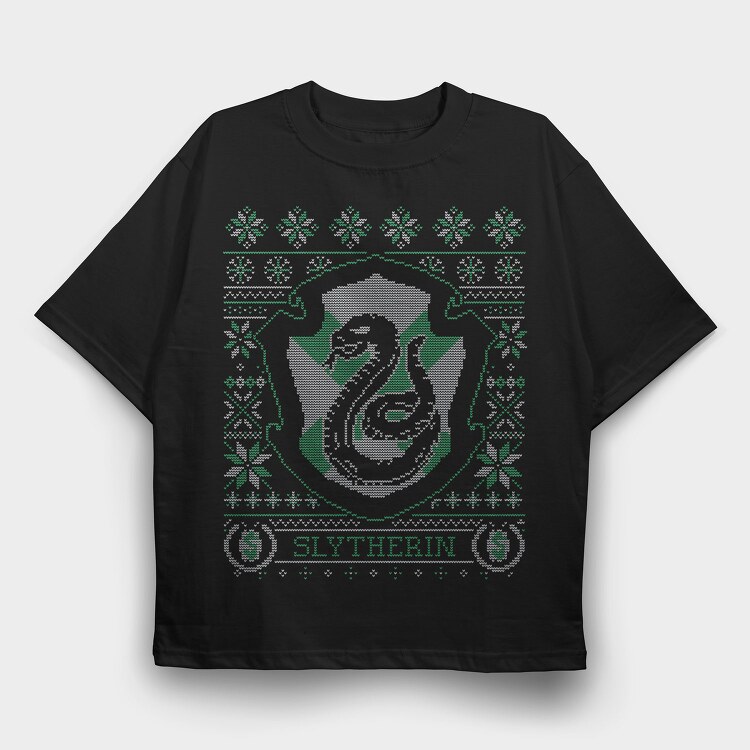 Slytherin Sweater, Tricou Oversize Barbati (Unisex)