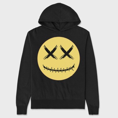Smiley Skull, Hanorac Oversize Barbati (Unisex)