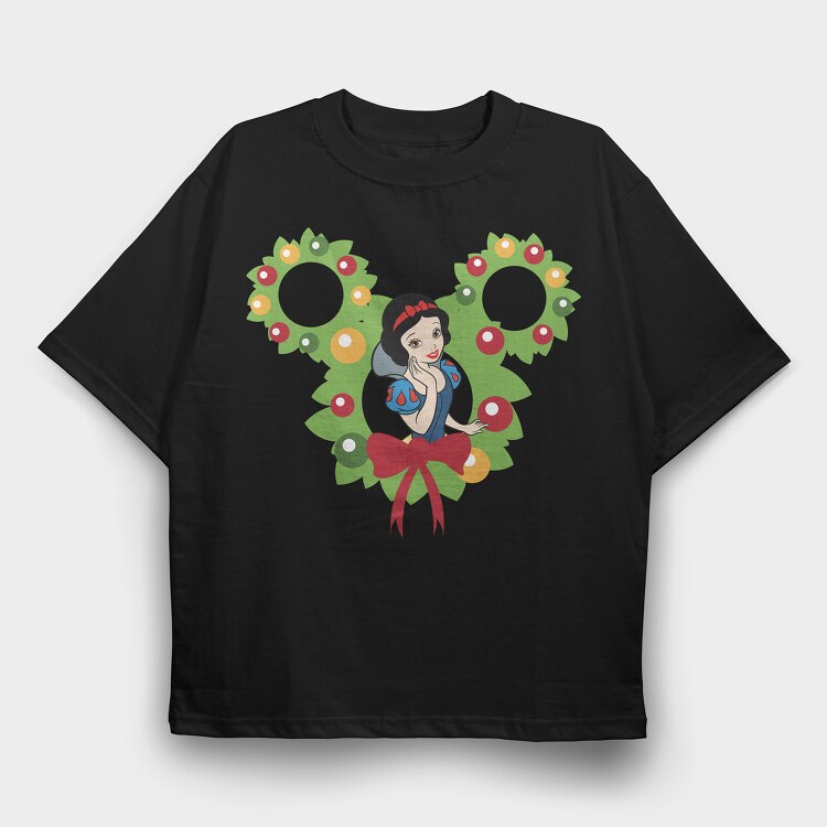 Snow White Wreath, Tricou Oversize Barbati (Unisex)