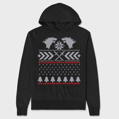 Snowflake Xmas, Hanorac Oversize Barbati (Unisex)