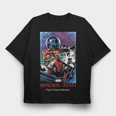 Spiderman Marvel, Tricou Oversize Barbati (Unisex)