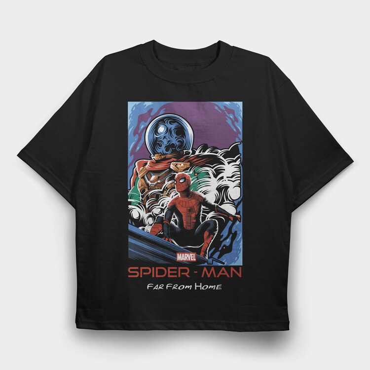 Spiderman Marvel, Tricou Oversize Barbati (Unisex)