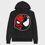 Spiderman Mask, Hanorac Oversize Barbati (Unisex)
