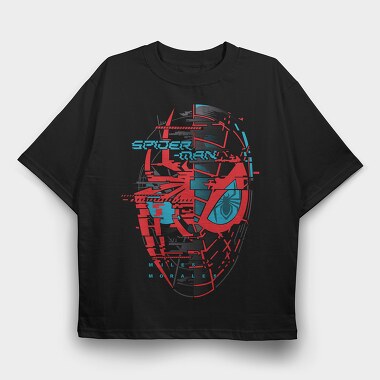 Spiderman Miles Morales, Tricou Oversize Barbati (Unisex)