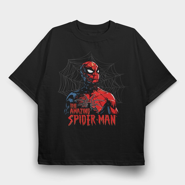 Spiderman Web Spider, Tricou Oversize Barbati (Unisex)