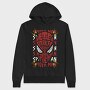 Spiderman Web Strike 1, Hanorac Oversize Barbati (Unisex)