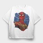 Spiderman Webbed Wonder, Tricou Oversize Barbati (Unisex)