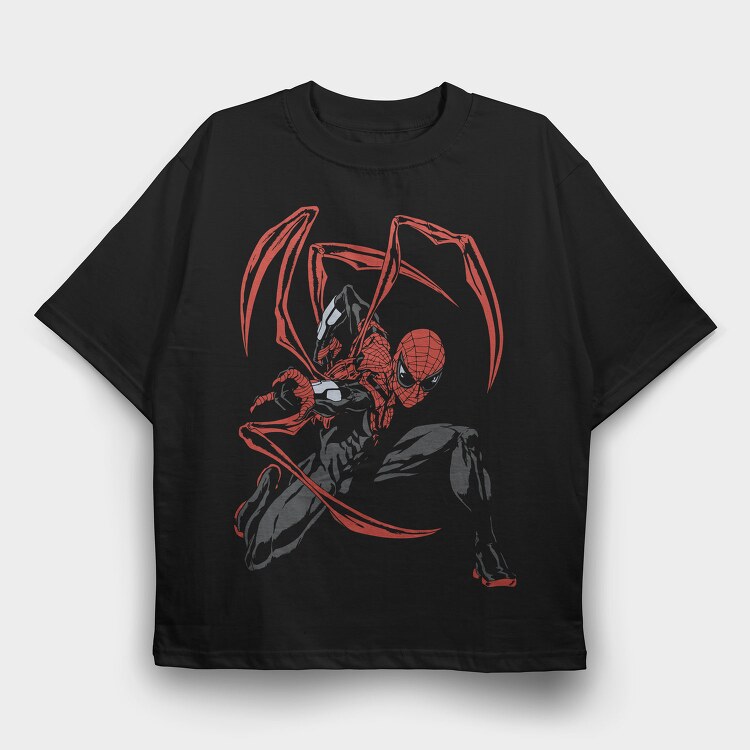 Spiderman Wingspan, Tricou Oversize Barbati (Unisex)