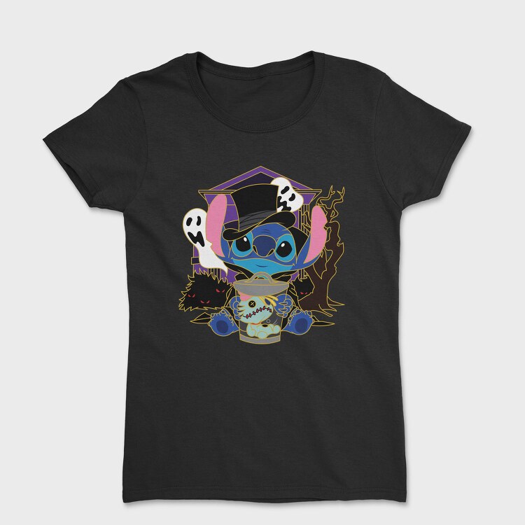 Stitch Ghost Halloween, Tricou Femei